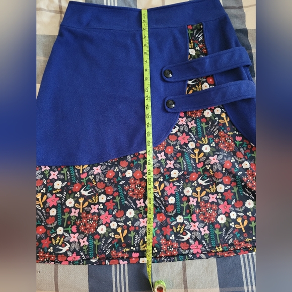 Blue/floral MISSLOOK midi skirt, 2XL - Picture 8 of 8